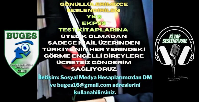 YKS ve EKPSS Seslendirilmiş Test Kitaplarını Ücretsiz Gönderiyoruz YKS ve EKPSS Seslendirilmiş Test Kitaplarını Ücretsiz Gönderiyoruz