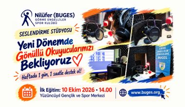 Nilüfer BUGES Seslendirme Stüdyosu Yeni Dönemde Gönüllülerini Bekliyor Nilüfer BUGES Seslendirme Stüdyosu Yeni Dönemde Gönüllülerini Bekliyor