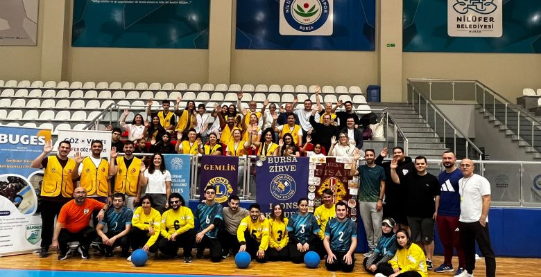 Bursa Zirve ve Gemlik Lions Kulüplerinden Dünya Beyaz Baston Günü’nde Goalball Etkinliği